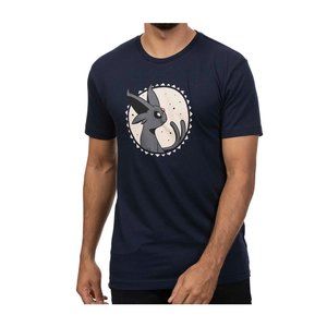 Espeon Navy Relaxed Fit Crew Neck T-Shirt